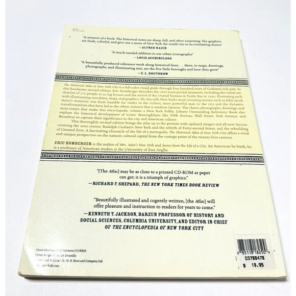 The Historical Atlas of New York City A Visual Celebration Eric Homberger 2005 - Picture 2 of 16